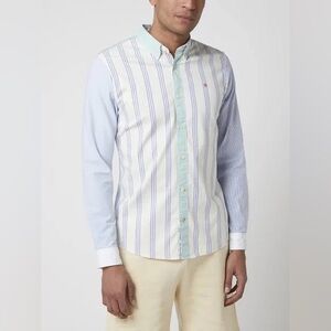 NWT Scotch & Soda Slim-Fit Organic Cotton Oxford Shirt, Size XL